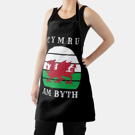 Wales Flag Cymru am Byth Stolz sein walisisch Schürze (InSitu)