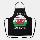 Wales Flag Cymru am Byth Stolz sein walisisch Schürze (Vorderseite)