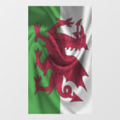 Wales Flag Fensteraufkleber (Blatt)