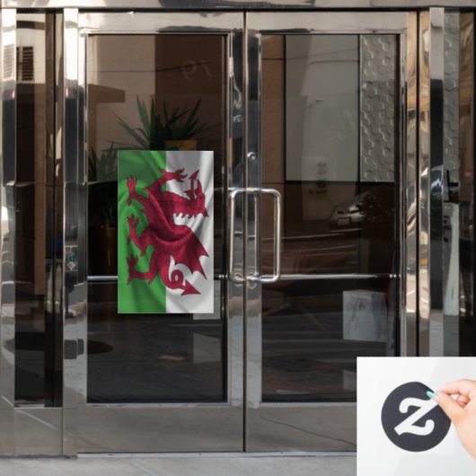 Wales Flag Fensteraufkleber (Büro Tür)