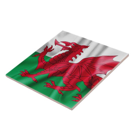 Wales-Flag Fliese (Seite)