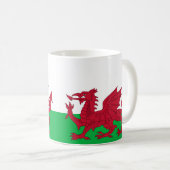 Wales Flag Keramik Tasse (VorderseiteRechts)