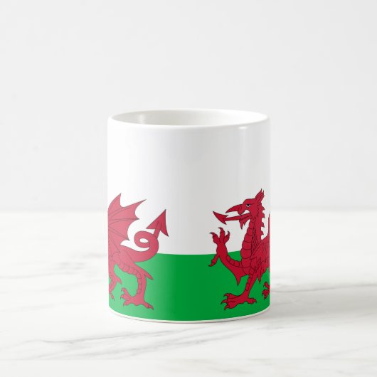 Wales Flag Keramik Tasse (Mittel)