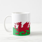 Wales Flag Keramik Tasse (Links)