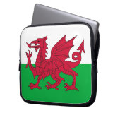 Wales Flag Laptop Sleeve (Vorderseite Links)