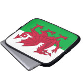 Wales Flag Laptop Sleeve (Vorne Knopf)