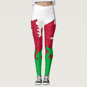 Wales flag Leggings