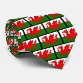 WALES Flag Monogram Krawatte (Gerollt)