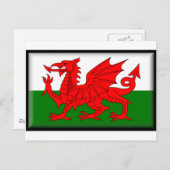 Wales Flag Postkarte (Vorne/Hinten)