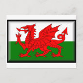 Wales Flag Postkarte (Vorderseite)