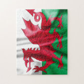Wales-Flag Puzzle (Vertikal)