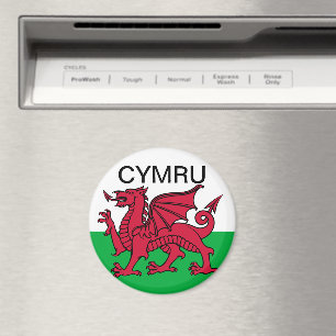 Wales Flag Roter Drache Cymru Reisen Magnet