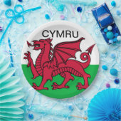 Wales Flag Roter Drache Cymru Welsh Party Pappteller (Party)