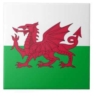 Wales Flag Tile Fliese