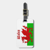 Wales Flag Wales Gepäckanhänger (Vorderseite vertikal)