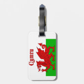 Wales Flag Wales Gepäckanhänger (Rückseite vertikal)