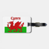 Wales Flag Wales Gepäckanhänger (Rückseite horizontal)