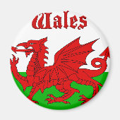 Wales Flag Wales Magnet (Vorne)