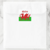 Wales Flag Wales Quadratischer Aufkleber (Tasche)