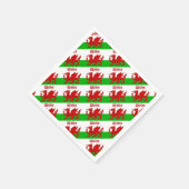 Wales Flag Wales Serviette (Ecke)