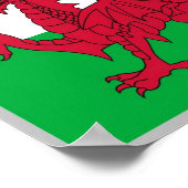 Wales - Flag Wave - Poster (Ecke)