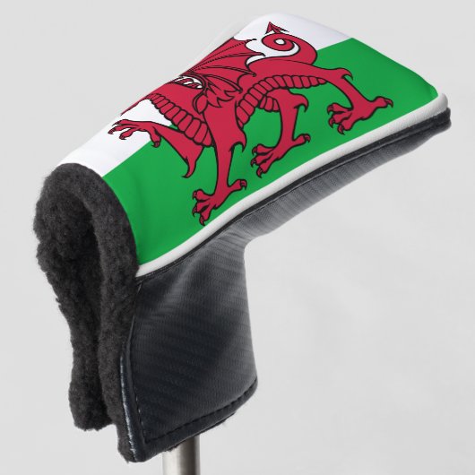 Wales Flag Welsh Football Fußball Fußball Patrioti Golf Headcover (3/4 Vorderseite)