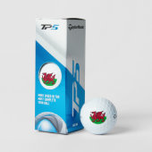 Wales Flag Welsh Football Fußball Fußball Patrioti Golfball (Äußeres Gebäude)