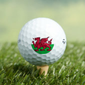 Wales Flag Welsh Football Fußball Fußball Patrioti Golfball (Insitu T-Shirt)