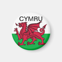Wales Flag Weltmeisterschaft 2022 Roter Drache Cym Magnet