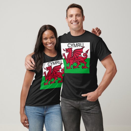 Wales Flag Weltmeisterschaft 2022 Roter Drache Cym T-Shirt (Unisex)