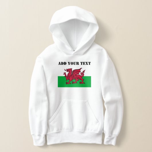 Wales Flag Weltmeisterschaft 2026 Fußball-Fußball Hoodie (Ablage )