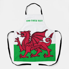 Wales flagdragon England British Red Cardiff Schürze