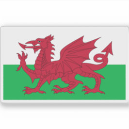 Wales-Flagge Aufkleber