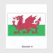 Wales-Flagge Aufkleber (Blatt)