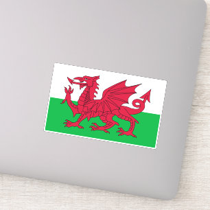 Wales-Flagge Aufkleber