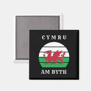 Wales Flagge Cymru Am Byth Stolz, Waliser zu sein Magnet