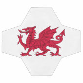 Wales-Flagge Fußball (Flach)