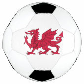 Wales-Flagge Fußball (Vorderseite)