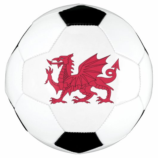 Wales-Flagge Fußball (Vorderseite)