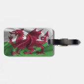Wales-Flagge Gepäckanhänger (Rückseite horizontal)