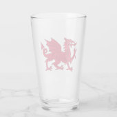 Wales-Flagge Glas (Rückseite)