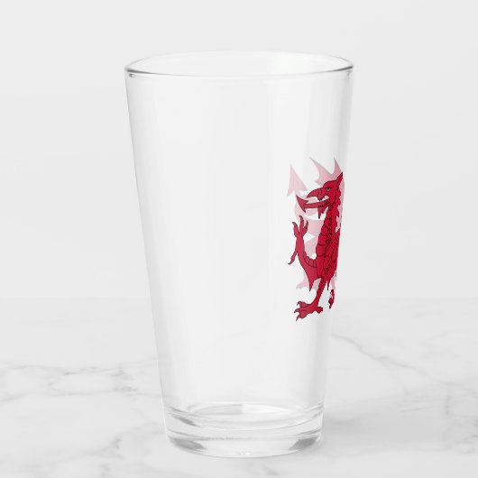 Wales-Flagge Glas (Rechts)