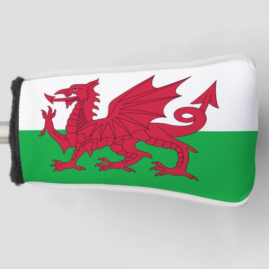 Wales flagge Golf Head Cover Golf Headcover (Vorderseite)