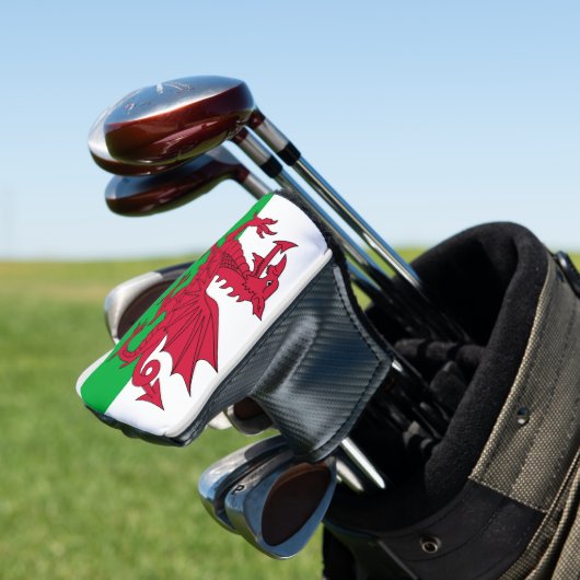 Wales-Flagge Golf Headcover (In Situ)