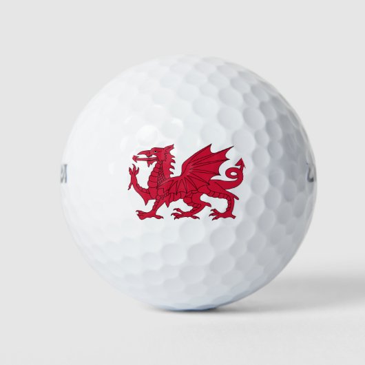 Wales-Flagge Golfball (Vorderseite)