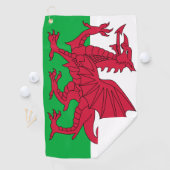 Wales-Flagge Golfhandtuch (Insitu)