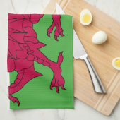 Wales-Flagge Handtuch (Viertel Falte)