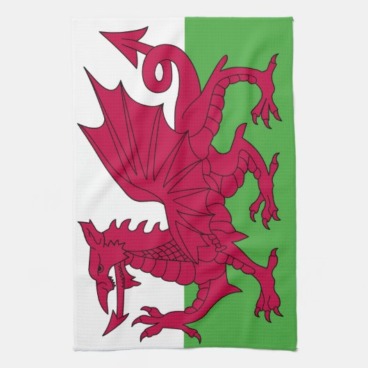 Wales-Flagge Handtuch (Vertikal)
