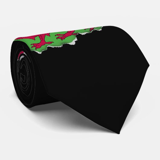 Wales-Flagge Krawatte (Gerollt)