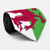 Wales-Flagge Krawatte (Gerollt)